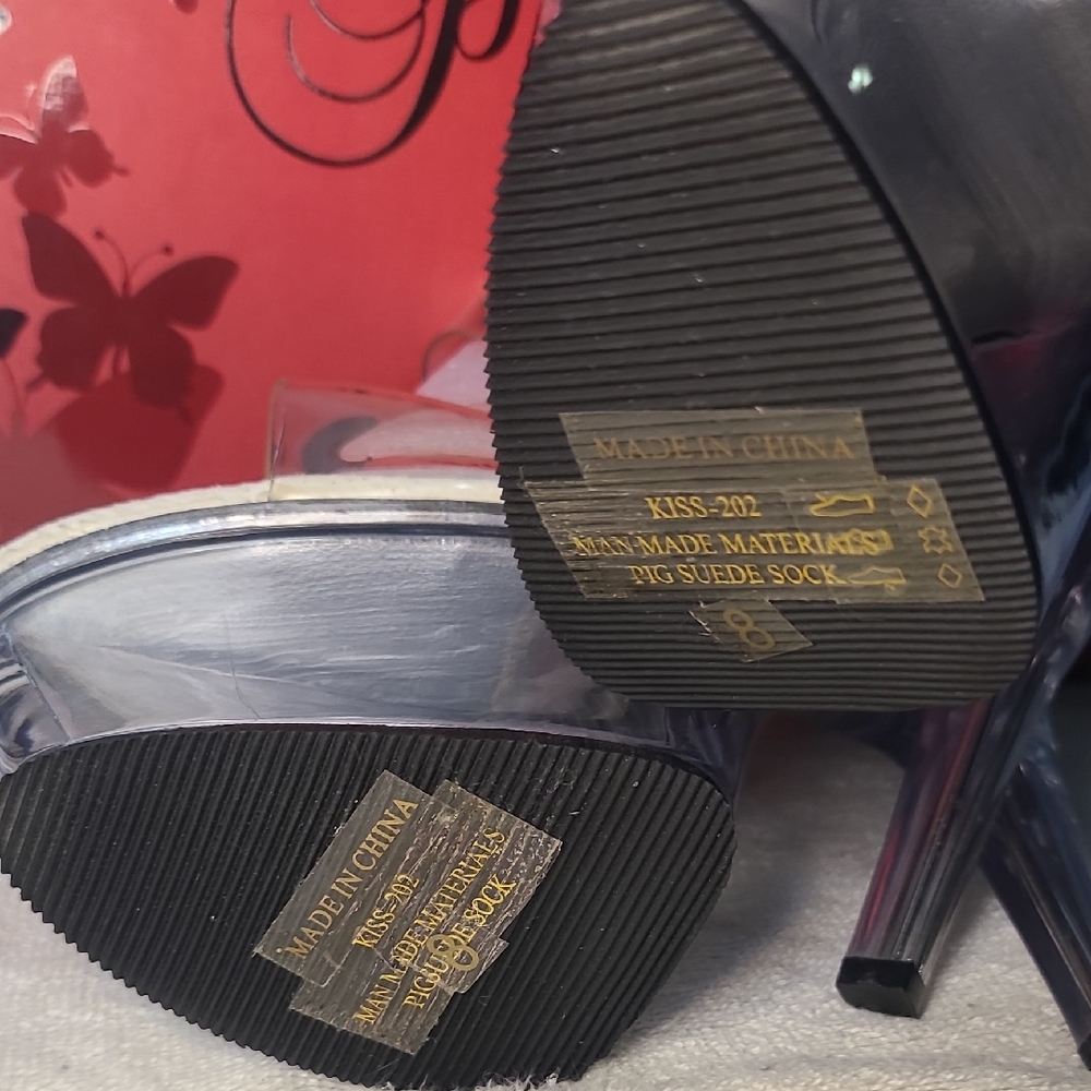 Pleaser Clear Platform Heels - Picture 3 of 6